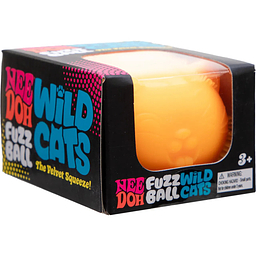 VIP Nee Doh Wild Cats Fuzz Ball 3 Inch Squish Ball Fidget Toy