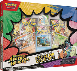 Pokémon ME02.5 Deluxe Pin Collection, Chikorita, Tepig, Totodile
