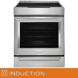 KitchenAid 30-Inch 4-Element Induction Slide-In Convection Range with Air Fry
